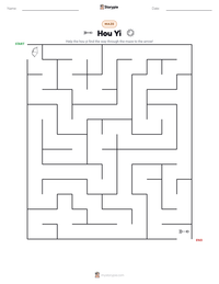 Hou Yi printable worksheet preview
