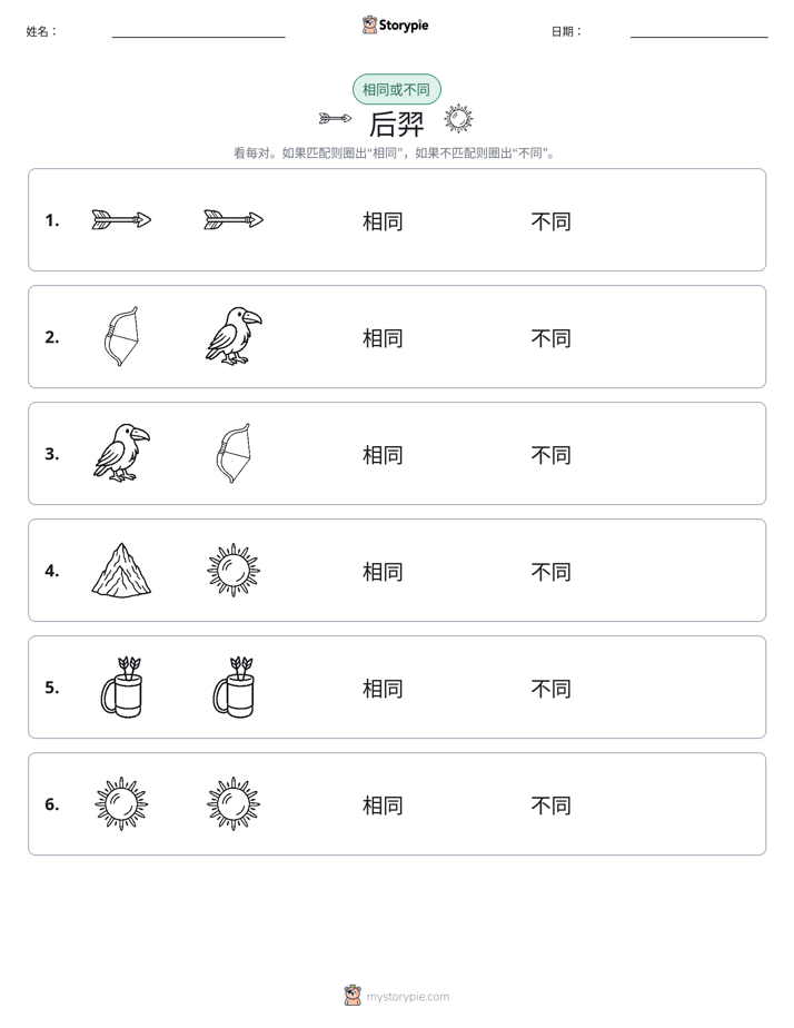 相同或不同