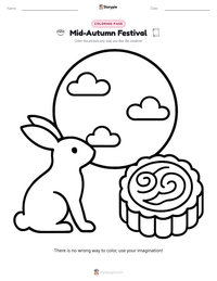 Mid-Autumn Festival printable worksheet preview