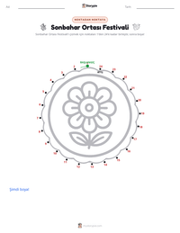 Sonbahar Ortası Festivali yazdırılabilir çalışma sayfası önizlemesi