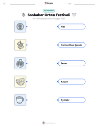 Sonbahar Ortası Festivali yazdırılabilir çalışma sayfası önizlemesi