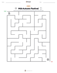 Mid-Autumn Festival printable worksheet preview