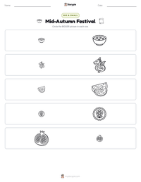 Mid-Autumn Festival printable worksheet preview