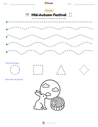 Mid-Autumn Festival printable worksheet preview