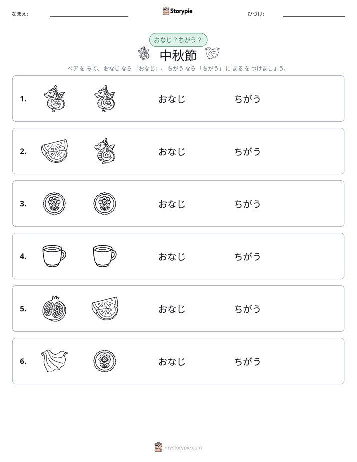 同じか違うか