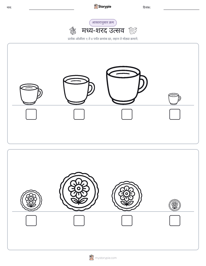 आकार क्रम