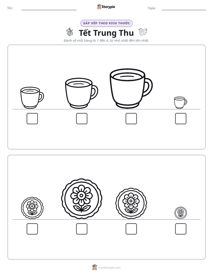 Thứ Tự Kích Thước