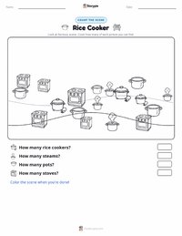 Rice Cooker printable worksheet preview
