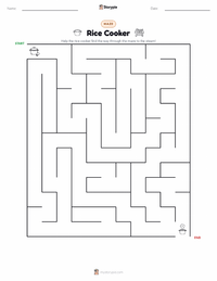 Rice Cooker printable worksheet preview