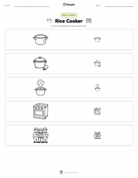 Rice Cooker printable worksheet preview