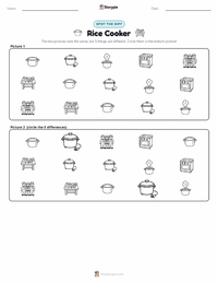 Rice Cooker printable worksheet preview
