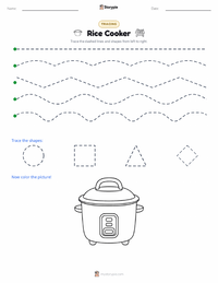 Rice Cooker printable worksheet preview