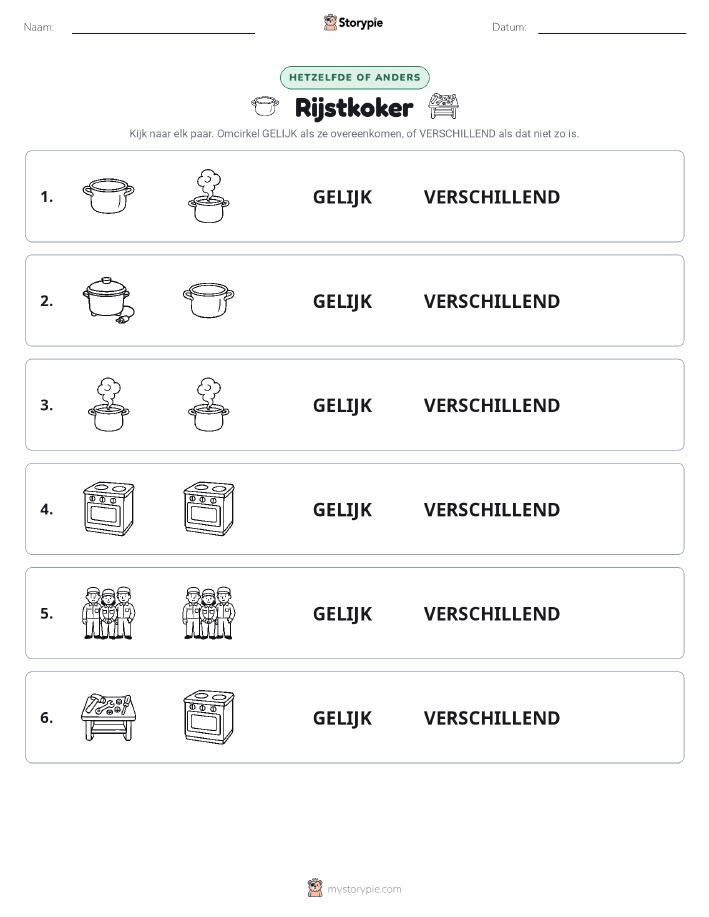 Zelfde of Verschillend