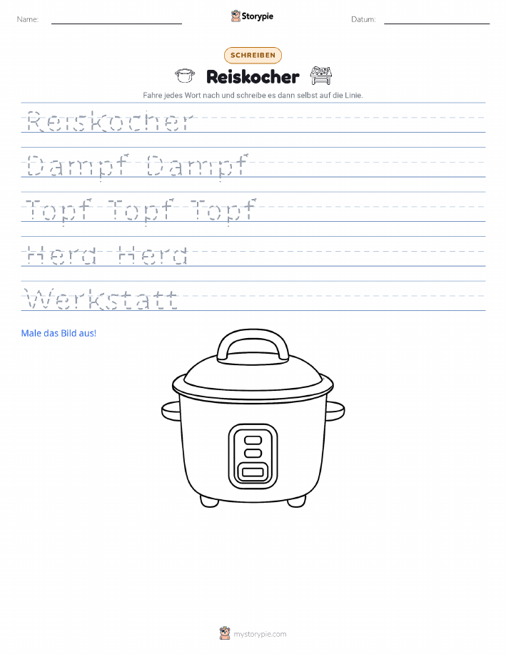 Schreibübung