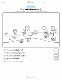 Anteprima della scheda stampabile di Caricabatterie