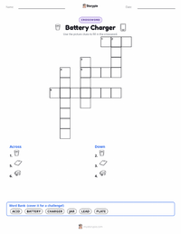 Battery Charger printable worksheet preview