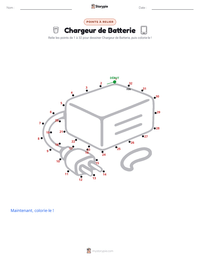 Aperçu de la feuille de travail imprimable Chargeur de batterie