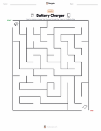 Battery Charger printable worksheet preview