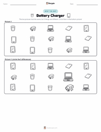 Battery Charger printable worksheet preview