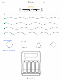 Battery Charger printable worksheet preview
