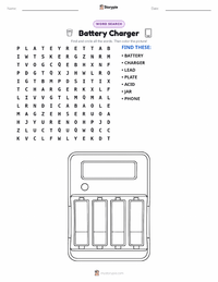 Battery Charger printable worksheet preview
