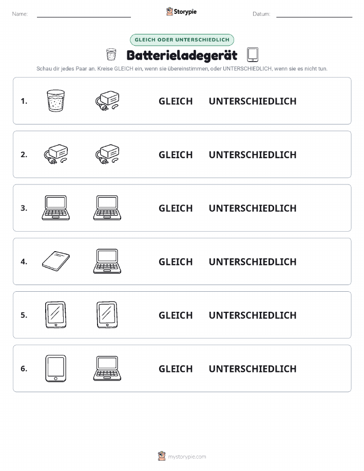 Gleich oder Anders