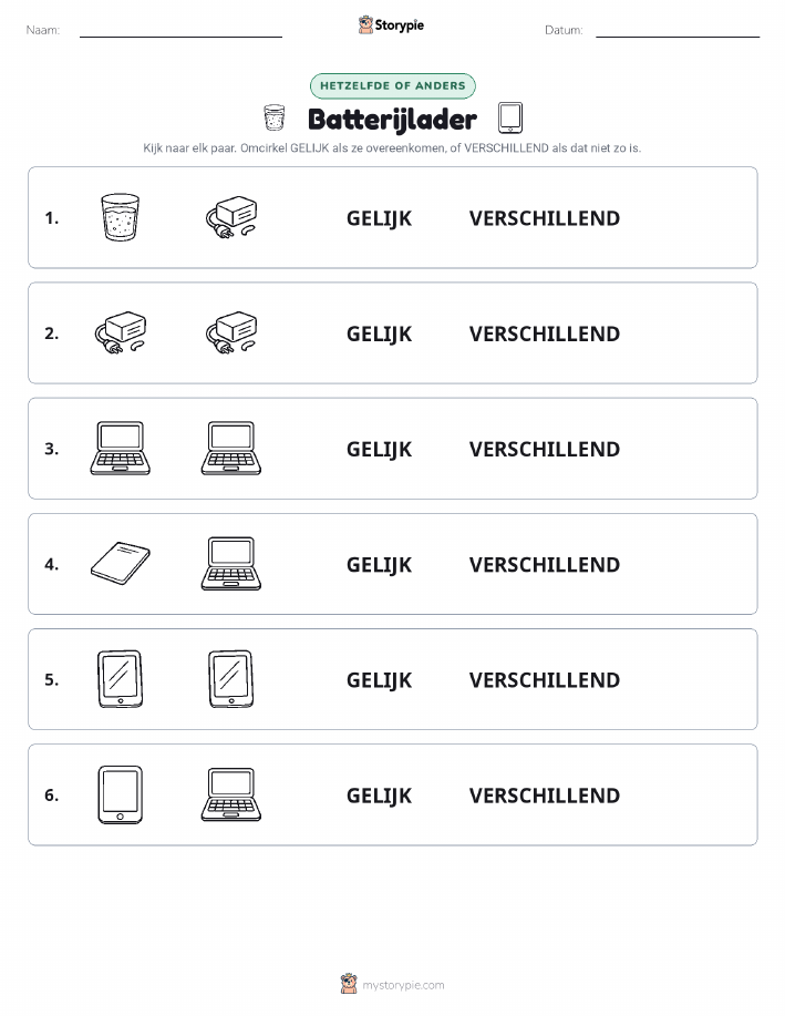 Zelfde of Verschillend
