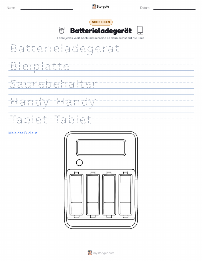 Schreibübung