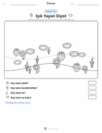 Işık Yayan Diyot yazdırılabilir çalışma sayfası önizlemesi