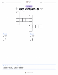Light Emitting Diode printable worksheet preview