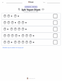 Işık Yayan Diyot yazdırılabilir çalışma sayfası önizlemesi