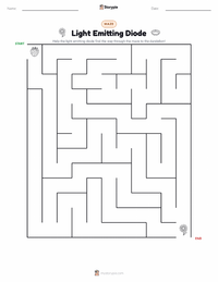 Light Emitting Diode printable worksheet preview