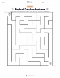 Anteprima della scheda stampabile di Diodo a Emissione Luminosa