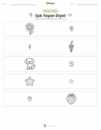 Işık Yayan Diyot yazdırılabilir çalışma sayfası önizlemesi