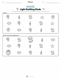 Light Emitting Diode printable worksheet preview