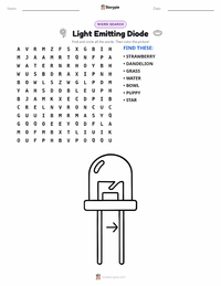 Light Emitting Diode printable worksheet preview