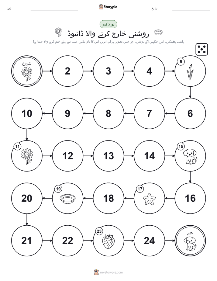 رول اور منتقل کریں کھیل