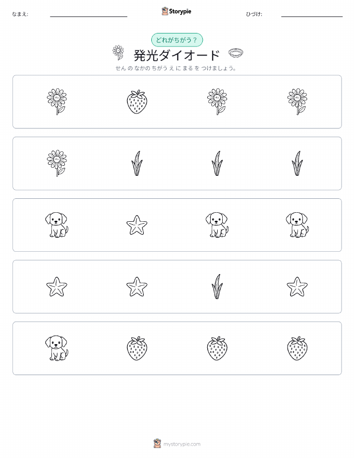 異なるものを見つけよう