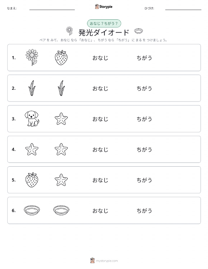 同じか違うか