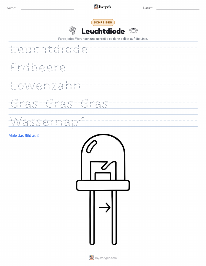 Schreibübung