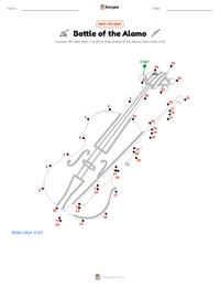 Battle of the Alamo printable worksheet preview