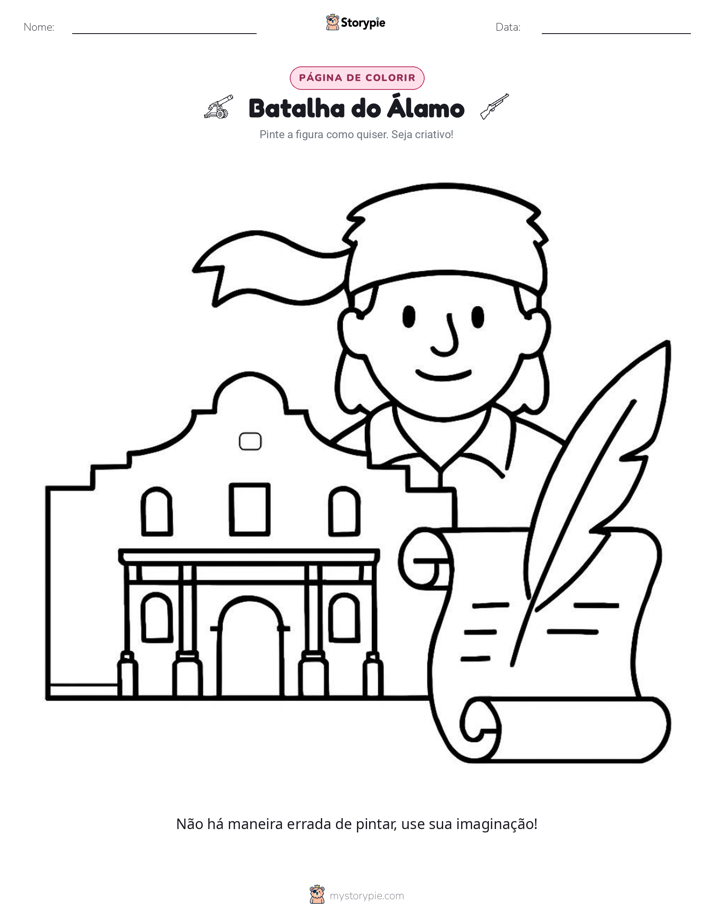 Página para colorir