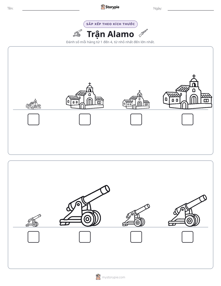 Thứ Tự Kích Thước
