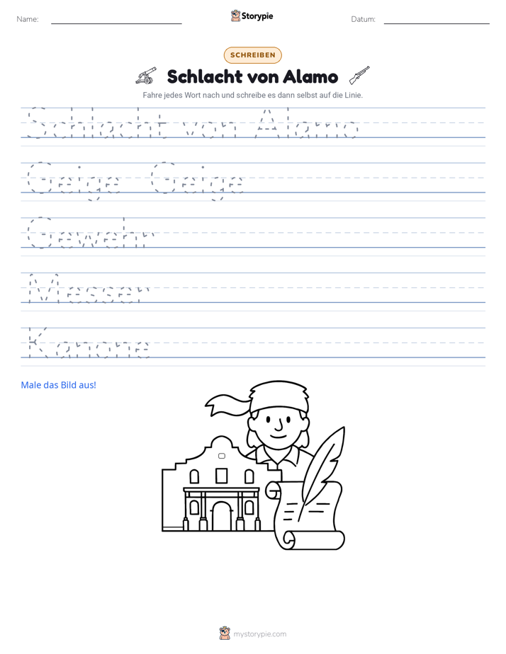 Schreibübung