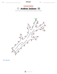Anteprima della scheda stampabile di Andrew Jackson