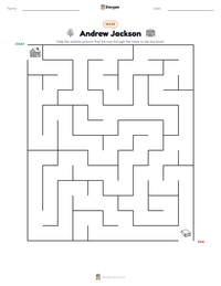 Andrew Jackson printable worksheet preview