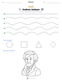 Andrew Jackson printable worksheet preview