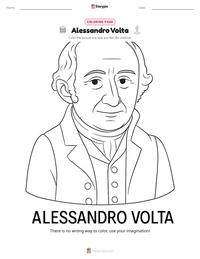 Alessandro Volta printable worksheet preview