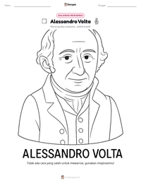 Prabaca lembar kerja cetak Alessandro Volta