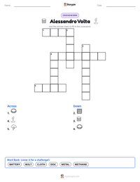 Alessandro Volta printable worksheet preview